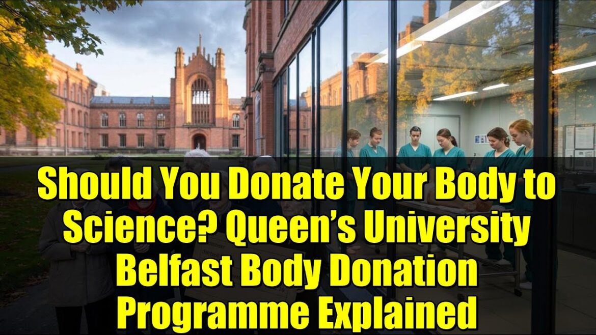 Should You Donate Your Body to Science? Queen’s University Belfast
