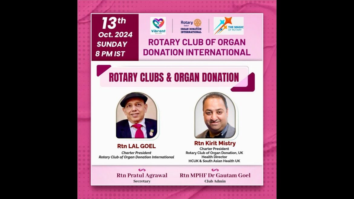 ROTARY CLUBS AND ORGAN DONATION